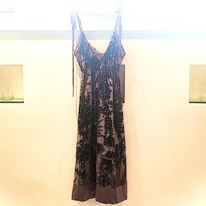 Stunning! Purple and black velvet dress!